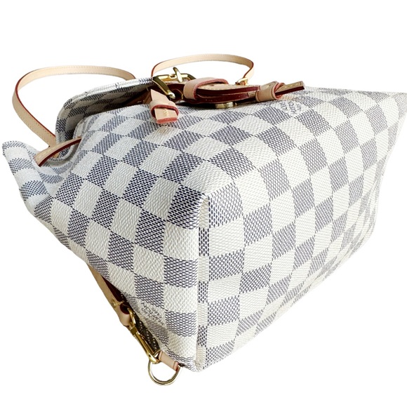 Authentic🥰Louis Vuitton Sperone BB Mini Backpack Damier Azur Rose Ballerine - Picture 7 of 10